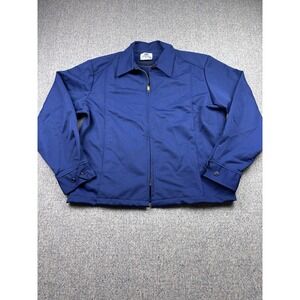 RIVERSIDE FLEXBAC Men's 42/L Blue Lightweight Work Shop Jacket USA (NO LINING)